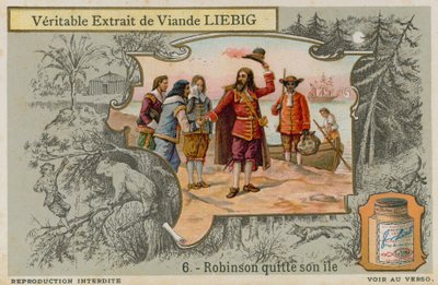 Robinson Crusoe leaves the island by European School